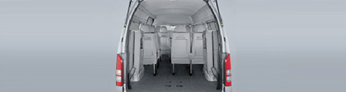 Minibus Flexible Rear Seats